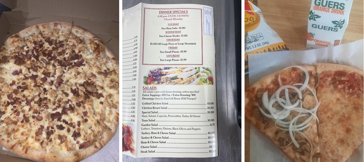 Dominick's Pizzeria Menu