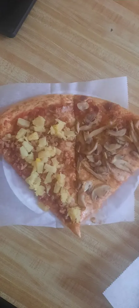 Slice with Mushrooms Slice with Bacon and Pineapple